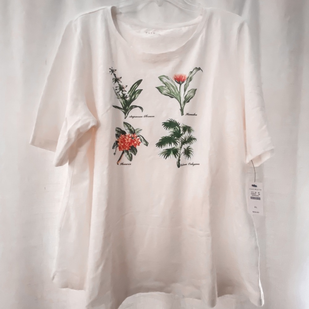 Talbots Plant Graphic Tee